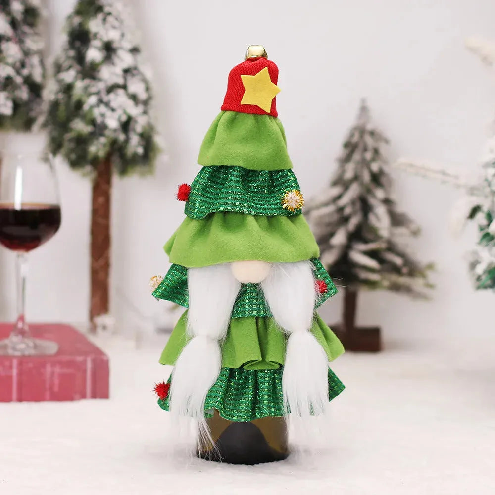 Christmas Decorations Forest Man Cake Dress Bottle Cover - Bellarte Enchanté Christmas Decorations Forest Man Cake Dress Bottle Cover